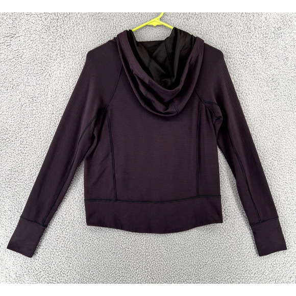 ATHLETA Hoodie Sweatshirt Womens XXS Purple Pullover Thumbholes Comfy - Picture 2 of 12